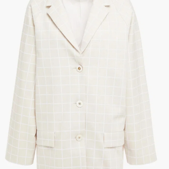 Rosetta Getty Checked Woven Blazer (Sample Sale) - Picture 3 of 9